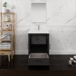 Fresca Imperia 24" Dark Gray Oak Bathroom Vanity w/ Medicine Cabinet