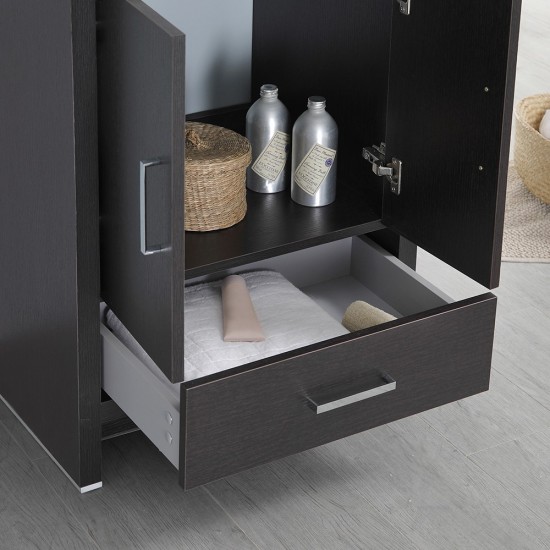 Fresca Imperia 24" Dark Gray Oak Bathroom Vanity w/ Medicine Cabinet