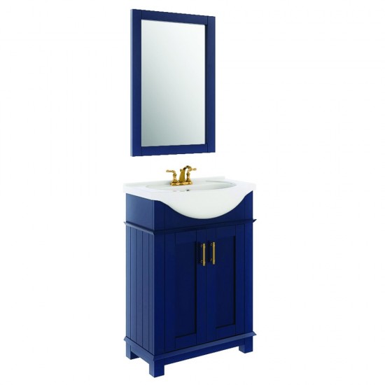 Fresca Hartford 24" Royal Blue Traditional Bathroom Vanity