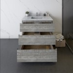 Fresca Formosa 36" Floor Standing Modern Bathroom Cabinet w/ Top & Sink in Ash