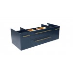 Fresca Lucera 48" Royal Blue Wall Hung Vessel Sink Modern Bathroom Cabinet