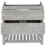 Fresca Formosa 35" Floor Standing Open Bottom Modern Bathroom Cabinet in Ash