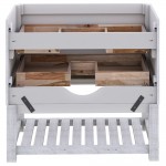 Fresca Formosa 70" Floor Standing Open Bottom Bathroom Cabinet in Rustic White