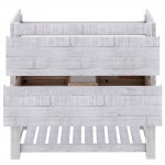 Fresca Formosa 82" Open Bottom Double Sink Bathroom Cabinet in Rustic White