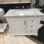 Eviva Houston 30" White Bathroom Vanity w/ Double Ogee Edge White Carrara Top