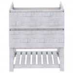 Fresca Formosa 29" Floor Standing Open Bottom Bathroom Cabinet in Rustic White