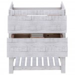 Fresca Formosa 29" Floor Standing Open Bottom Bathroom Cabinet in Rustic White