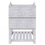 Fresca Formosa 58" Open Bottom Double Sink Bathroom Cabinet in Rustic White