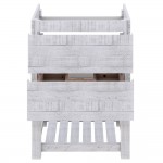 Fresca Formosa 58" Open Bottom Double Sink Bathroom Cabinet in Rustic White