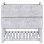Fresca Formosa 35" Floor Standing Open Bottom Bathroom Cabinet in Rustic White