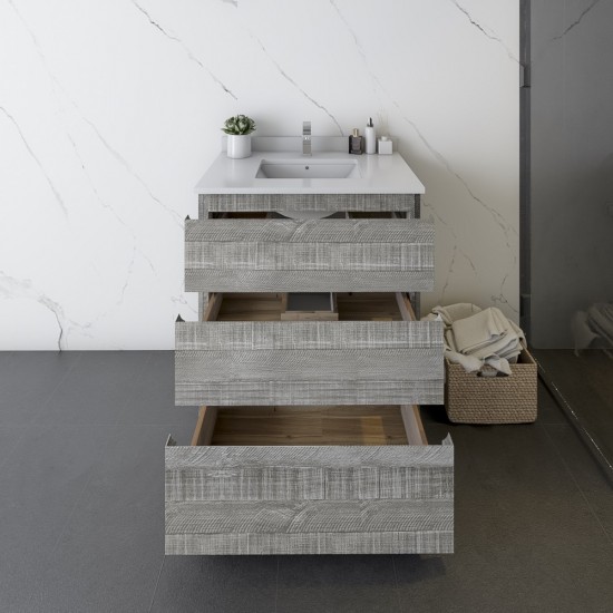 Fresca Formosa 29" Floor Standing Modern Bathroom Cabinet in Ash