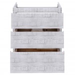 Fresca Formosa 58" Floor Standing Modern Bathroom Cabinet in Rustic White