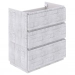 Fresca Formosa 70" Floor Standing Double Sink Bathroom Cabinet in Rustic White