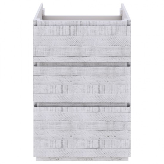 Fresca Formosa 23" Floor Standing Modern Bathroom Cabinet in Rustic White