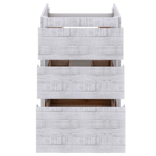Fresca Formosa 23" Floor Standing Modern Bathroom Cabinet in Rustic White