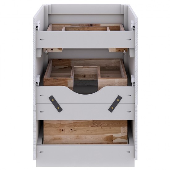 Fresca Formosa 23" Floor Standing Modern Bathroom Cabinet in Rustic White