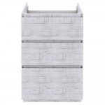 Fresca Formosa 58" Floor Standing Double Sink Bathroom Cabinet in Rustic White