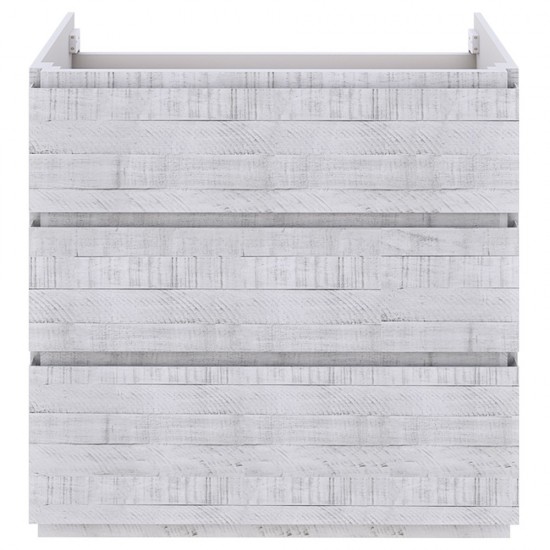 Fresca Formosa 59" Floor Standing Single Sink Bathroom Cabinet in Rustic White