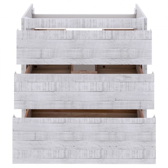 Fresca Formosa 59" Floor Standing Single Sink Bathroom Cabinet in Rustic White