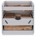 Fresca Formosa 59" Floor Standing Single Sink Bathroom Cabinet in Rustic White
