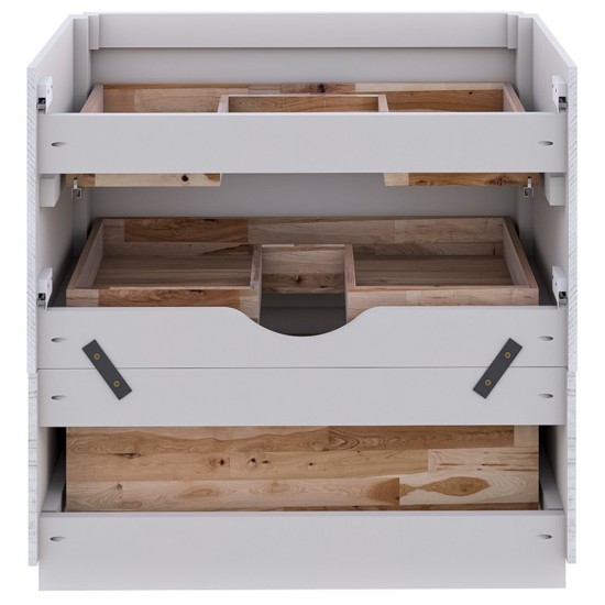 Fresca Formosa 59" Floor Standing Single Sink Bathroom Cabinet in Rustic White