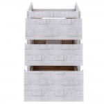 Fresca Formosa 47" Floor Standing Modern Bathroom Cabinet in Rustic White