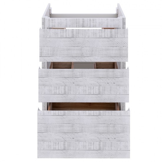 Fresca Formosa 47" Floor Standing Modern Bathroom Cabinet in Rustic White