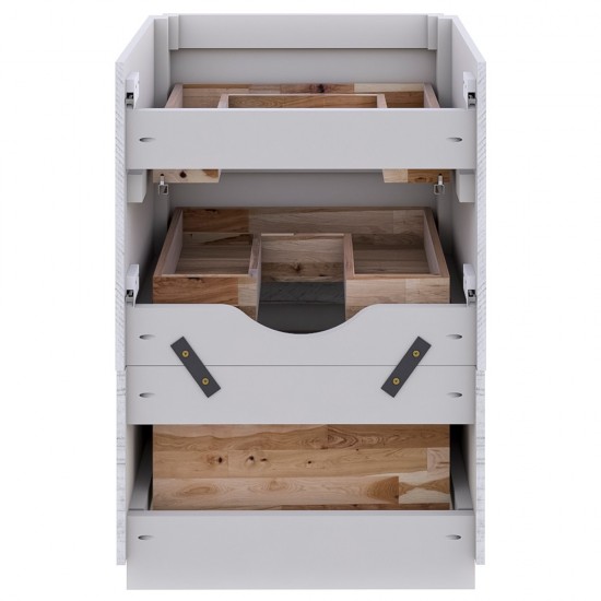 Fresca Formosa 47" Floor Standing Modern Bathroom Cabinet in Rustic White