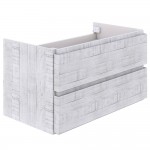 Fresca Formosa 82" Wall Hung Double Sink Modern Bathroom Cabinet in Rustic White