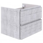 Fresca Formosa 46" Wall Hung Double Sink Modern Bathroom Cabinet in Rustic White