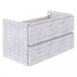 Fresca Formosa 59" Wall Hung Single Sink Modern Bathroom Cabinet in Rustic White