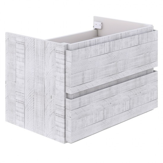 Fresca Formosa 53" Wall Hung Modern Bathroom Cabinet in Rustic White