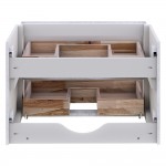 Fresca Formosa 53" Wall Hung Modern Bathroom Cabinet in Rustic White