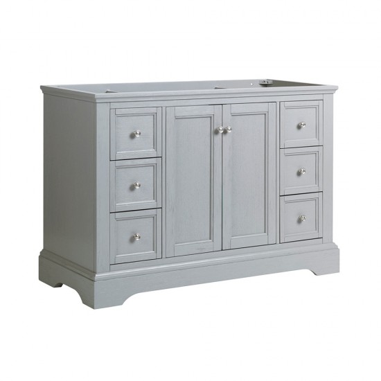 Fresca Windsor 48" Gray Textured Traditional Bathroom Cabinet