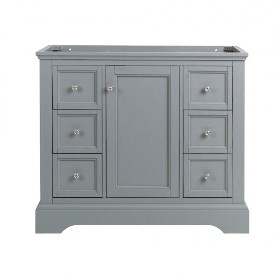 Fresca Windsor 40" Gray Textured Traditional Bathroom Cabinet