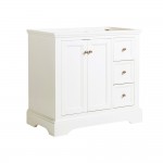 Fresca Windsor 36" Matte White Traditional Bathroom Cabinet