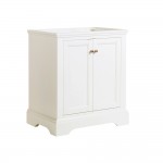 Fresca Windsor 30" Matte White Traditional Bathroom Cabinet