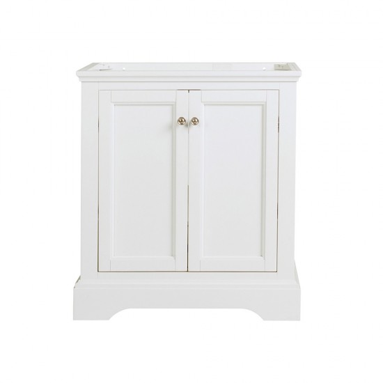 Fresca Windsor 30" Matte White Traditional Bathroom Cabinet