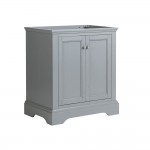 Fresca Windsor 30" Gray Textured Traditional Bathroom Cabinet