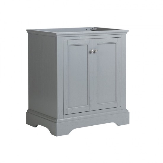 Fresca Windsor 30" Gray Textured Traditional Bathroom Cabinet