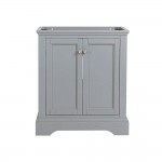 Fresca Windsor 30" Gray Textured Traditional Bathroom Cabinet