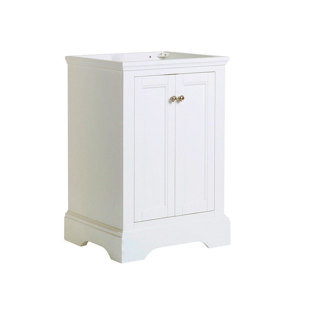 Fresca Windsor 24" Matte White Traditional Bathroom Cabinet