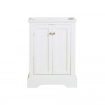 Fresca Windsor 24" Matte White Traditional Bathroom Cabinet