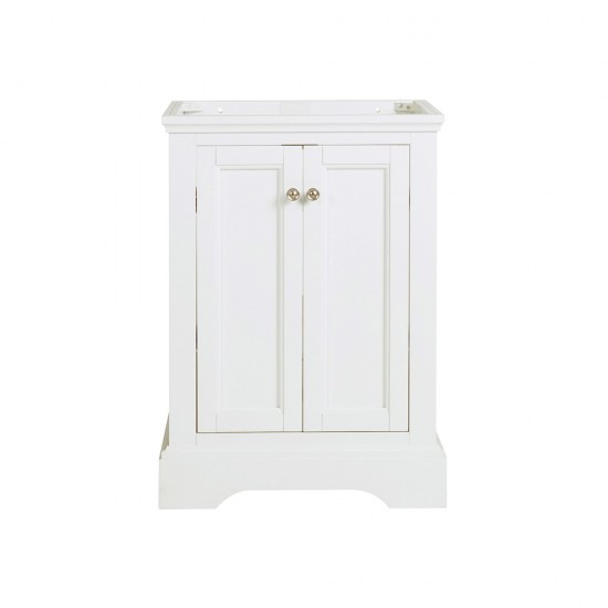 Fresca Windsor 24" Matte White Traditional Bathroom Cabinet