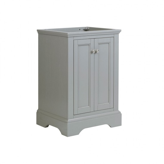 Fresca Windsor 24" Gray Textured Traditional Bathroom Cabinet