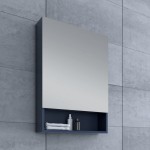 Fresca 24" Royal Blue Bathroom Medicine Cabinet w/ Small Bottom Shelf