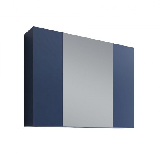 Fresca 32" Royal Blue Medicine Cabinet w/ 3 Doors