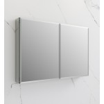 Fresca 40" Wide x 26" Tall Bathroom Medicine Cabinet w/ Mirrors, Beveled Edge