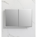 Fresca 40" Wide x 26" Tall Bathroom Medicine Cabinet w/ Mirrors, Beveled Edge