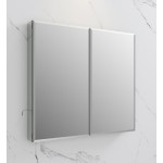 Fresca 40" Wide x 36" Tall Bathroom Medicine Cabinet w/ Mirrors, Beveled Edge
